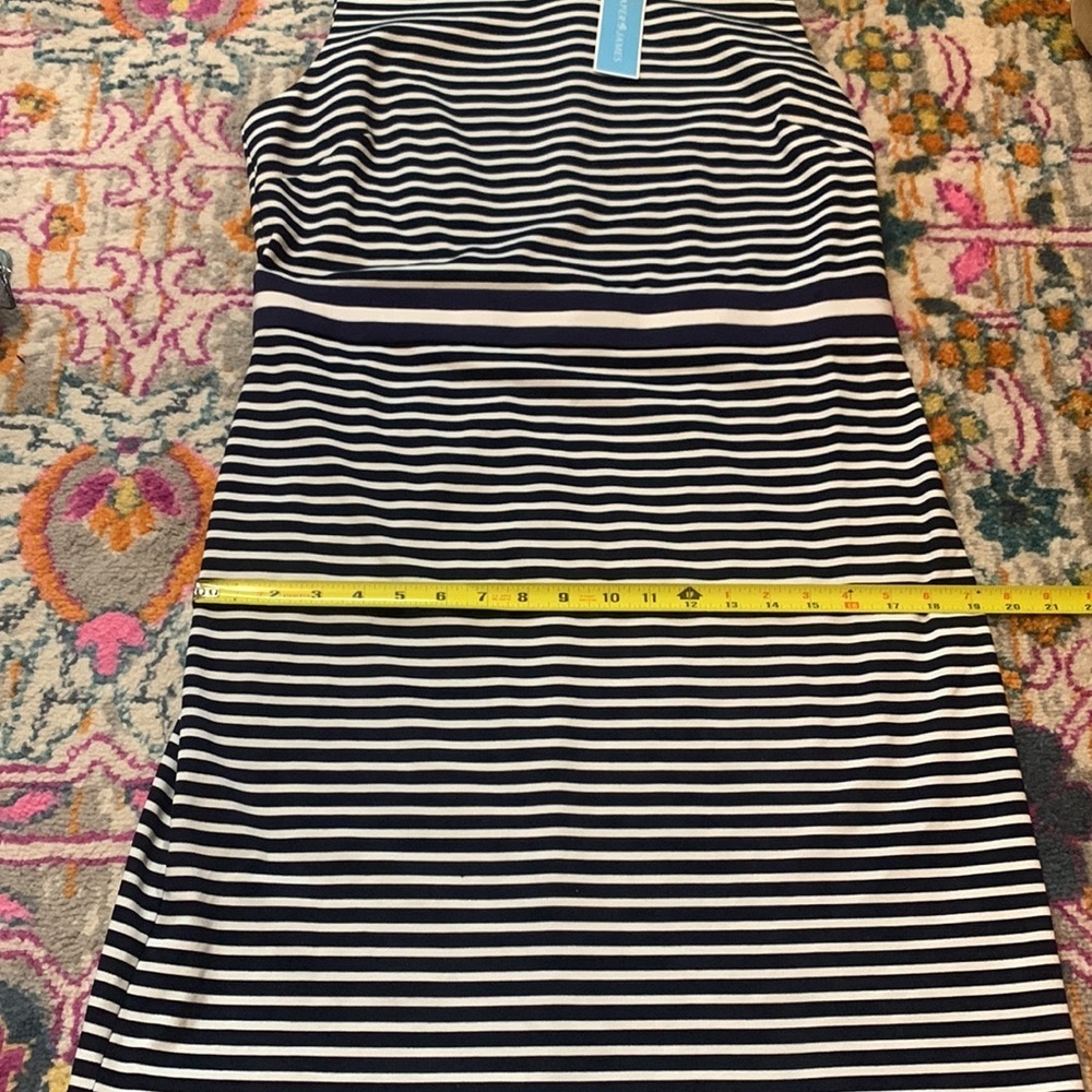 Draper James Striped Pointe Sheath Dress NWT Size Large - Picture 11 of 12